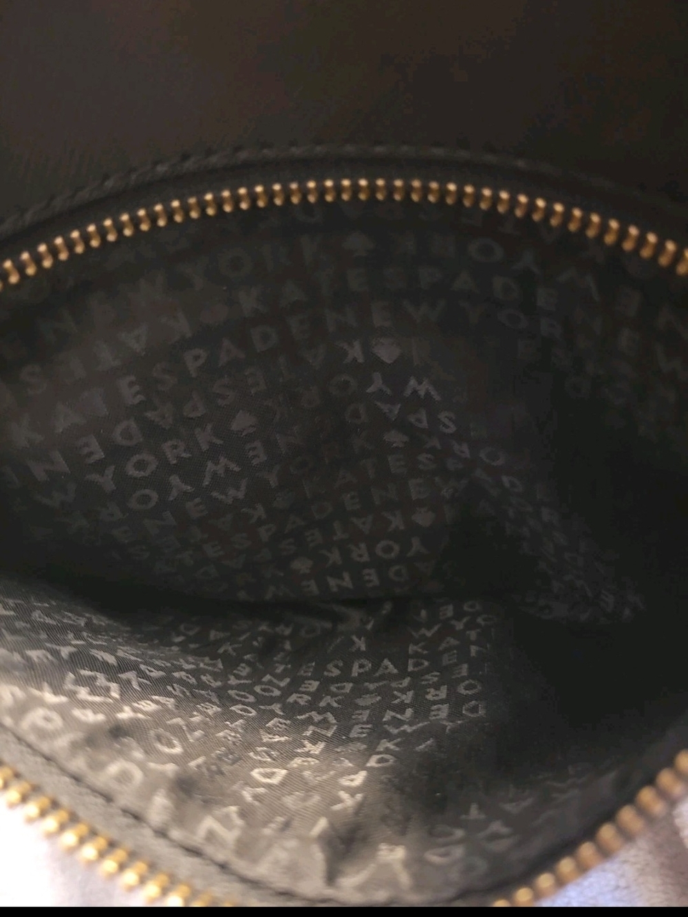 Kate Spade Black Saffiano Leather Crossbody Bag Gold Hardware Authentic - Picture 5 of 9